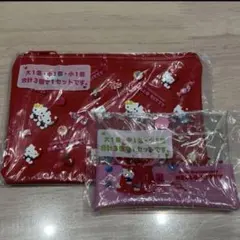 即購入OK♡サンリオ♡平成レトロ♡2点セット♡ハローキティえらんでフラットポーチ