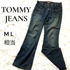 【レア】トミー ジーンズ フレアデニム ブーツカットY2K トミヒル　M L相当のサムネイル