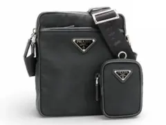 【金額交渉有】PRADA ReNylon 縦型ショルダーバッグ ポーチ付き