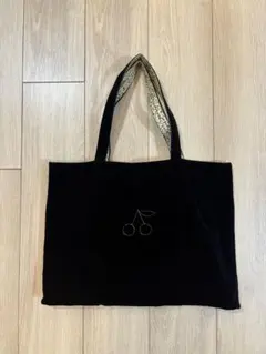 ボンポワン　ベロアトートバッグ　黒 2025年最新】Bonpoint トートバッグの人気アイテム - メルカリ