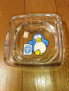 Suntory Penguin Family ガラス製灰皿　昭和　レトロ