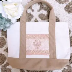 インド刺繍リボン ハンドメイド　NO3677 ミニトート