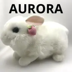 AURORA オーロラ うさぎ ウサギ 兔 兎 ぬいぐるみ イチゴ 苺 ピンクのサムネイル