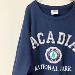 CRAZY スウェット トレーナー 2XLサイズ ネイビー USA古着