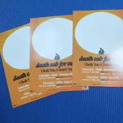 Death Cab for Cutie 来日ツアー フライヤー 3枚