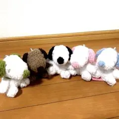 もこもこスヌーピー ぬいぐるみ5体セット