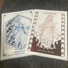 鬼滅の刃 ufotableダイニング クリアファイル 冨岡義勇　煉獄杏寿郎