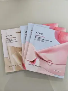 アヌア Peach70 3枚+RICE70 1枚 コラーゲンマスク 4枚セット