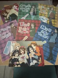 ローソンコラボ けいおん！クリアファイル　5枚セット他