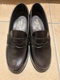 HARUTA 黒 （若干茶色）ローファー