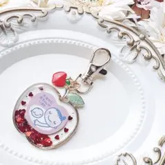 マタニティマーク　ハンドメイド　マタニティキーホルダー　りんご