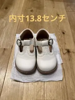 ベビー　フォーマルシューズ　白