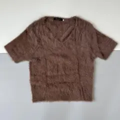 COCODEAL フェザーヤーン　半袖ニット