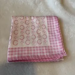CELINE ハンカチ　ピンク