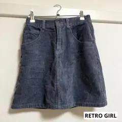 【 RETRO GIRL 】 コーデュロイミニスカート