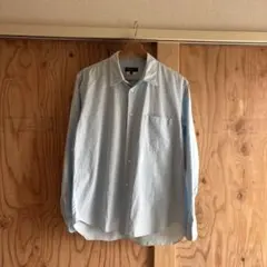 コムデギャルソンオムプリュス　プレーンシャツ ブルー