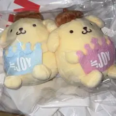 ≒JOY ポムポムプリン マスコット ぬいぐるみ ニアジョイ ピンク ブルー