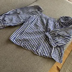 ZARA ギンガムチェック ブラウス 140cm