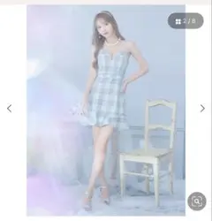 JEWELS チェック柄ミニドレス