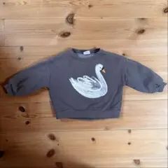 ZARA 白鳥プリント トレーナー 3歳