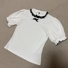 美品☆ROJITA レース♡リボン付きTシャツ　フリーサイズのサムネイル