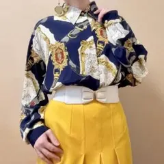 スカーフ 派手柄 オーバーサイズ ベルト 総柄 シャツ レトロ - メルカリ