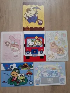 アミーボカード　サンリオコラボ　シールのみ　全6種類　未使用品