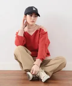 BEAMS BOY トレーナー 赤 レッドのサムネイル