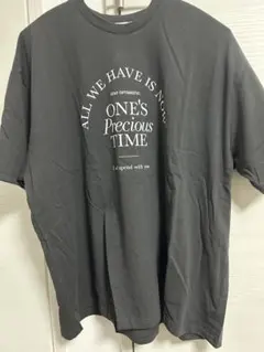 新品 4L dearful プチプラのあや ロゴTシャツ 大きいサイズ グレーのサムネイル