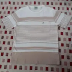 クロコダイル　メンズ　ボーダー半袖Tシャツ　M　古着