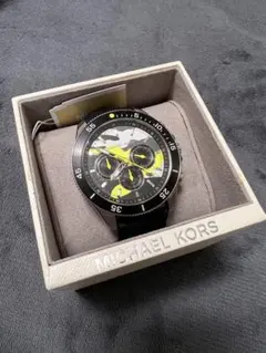 Michael Kors クロノグラフ腕時計 ブラック/イエローのサムネイル