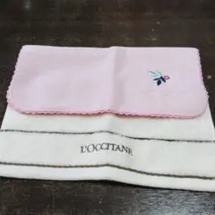 ロクシタンノベルティタオルハンカチセット