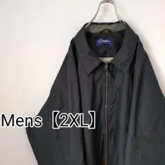 G16【US輸入】Catalina　ナイロンジャケット【メンズ2XL】ブラック