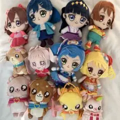 アイカツ！ ソレイユ ぬいぐるみ 霧矢あおい 星宮いちご 紫吹蘭 ぬい服