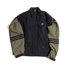 adidas ビンテージナイロンジャケット ネイビー/オリーブ