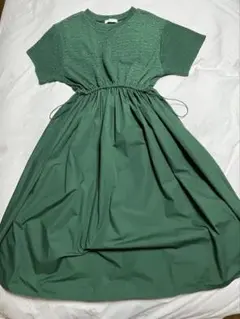 chocol raffine グリーン ロング ワンピース