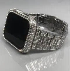 1sアップルウォッチ　ステンレスベルト キラキラ　Apple Watchバンド