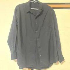 9*6様 ユニクロ ワイシャツ ブラウス 長袖 黒 ブラック