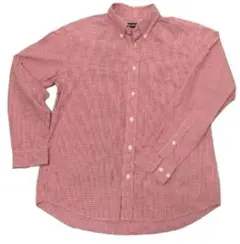 OLD UNIQLO 紺タグ ビンテージ 赤白チェック 長袖シャツ Mサイズ