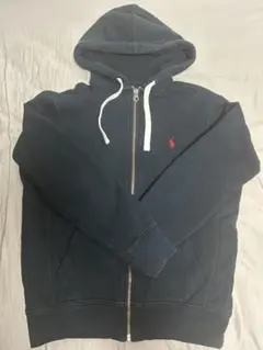 ポロ・ラルフ・ローレン ブラックパーカー フルジップ