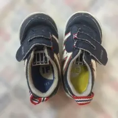 イフミー　ネイビー/レッド ベルクロスニーカー 14.5