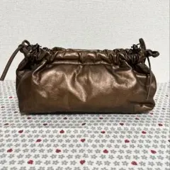 【美品】CherBourg　2way パーティーバッグ シャンパンゴールド