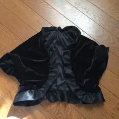 パーティ用   ボレロ   黒    ベロア