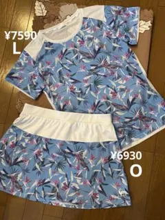 le coq sportif テニスウェア セットアップL&Oボタニカル柄