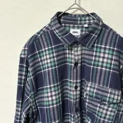 エドウィン EDWIN ネルシャツ 長袖 チェック柄 メンズ Mサイズ