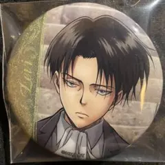 進撃の巨人 リヴァイ グリッター缶バッジ
