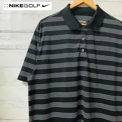 ナイキゴルフ NIKEGOLF ゴルフウェア ポロシャツ ブラック XLサイズ