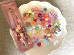 カスタムボールペンとビーズのセット
