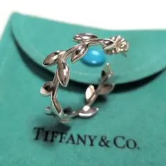 TIFFANY ティファニー オリーブリーフ フープ ピアス シルバー 片耳
