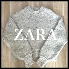 ZARA ニットセーター ベージュ S 長袖 韓国ファッション